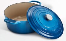 Le Creuset Signature Bräter 26 cm rund Azure Le Creuset Signature Bräter 26 cm rund Azure