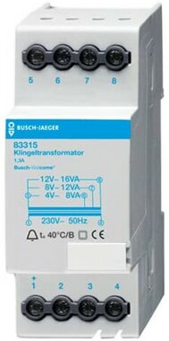 Busch-Jaeger Klingeltransformator, 12 V AC 1,3 A 83315 | 8300-0-0045