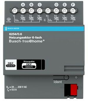 Busch-Jaeger Heizungsaktor 6-fach 6254/0.6 | 6220-0-0025