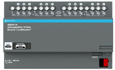 Busch-Jaeger Heizungsaktor 12-fach 6254/0.12 | 6220-0-0026