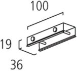 Eutrac 99-123-3 STOSTELLENVERBINDER SILBER