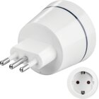 Hama 00223435 Netzstecker-Adapter Typ L (IT) Typ C (Eurostecker) + Typ F