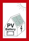 PWZPV2 Brandschutzzeich. PV-Anlage Batt.