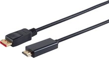 Displayportkabel 1.4 DP/HDMI 10m sw