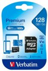 Verbatim microSDXC Card 128GB,Premium,Class 10 U1